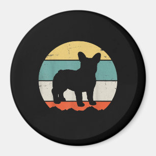 Vintage Retro Bulldog Gift For Dog Dad Dog Mum Magnet