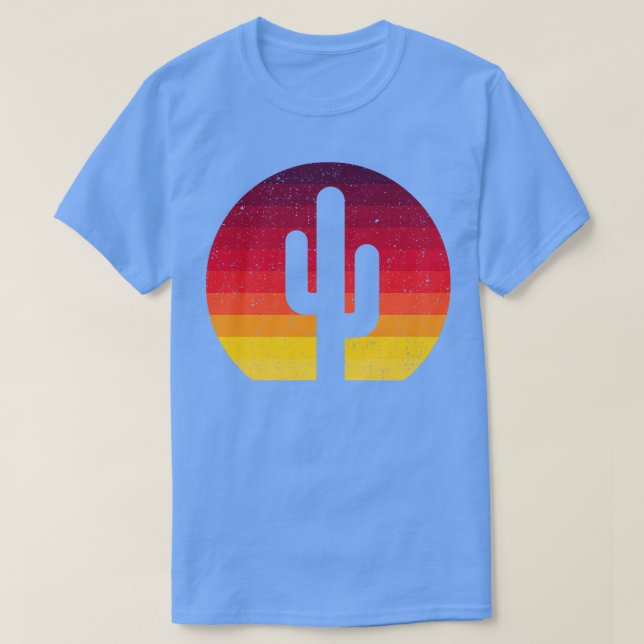 Vintage Retro Cactus Gift T-Shirt (Design Front)