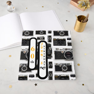 Vintage Retro Cameras 60th Birthday Guest Book