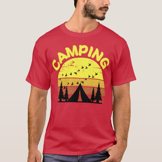 Vintage retro CAMPING family T-Shirt (Front)