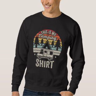 Vintage Retro Camping Trailer Camper Van Mobile Ho Sweatshirt