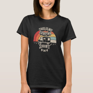 Vintage Retro Camping Trailer Camper Van Mobile Ho T-Shirt