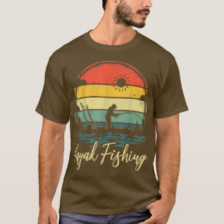 Vintage Retro Canoe Boating Lake Kayak Fishing  T-Shirt