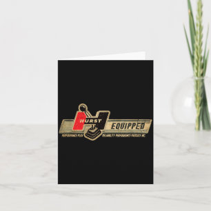 Vintage Retro Car Clic Hurst Performance Drag Race Card