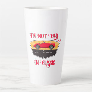 Vintage Retro Car Lover Latte Mug