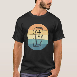 Vintage Retro Casket Coffin Funeral Director T-Shirt