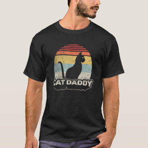 Vintage Retro Cat Daddy Pet Dad Cat Owner Cat   1 T-Shirt