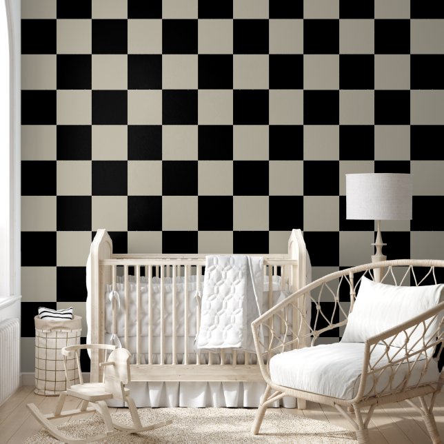 Vintage Retro Checkerboard  Wallpaper (Kids)