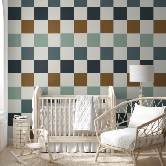 Vintage Retro Chequerboard  Wallpaper