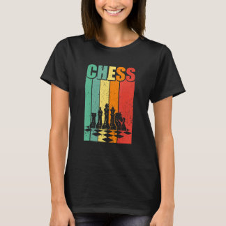 Vintage Retro Chess Game Player Chess Theme Costu T-Shirt