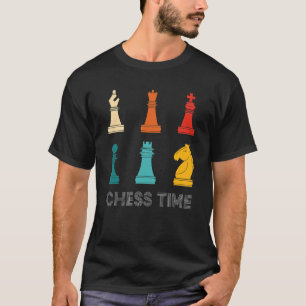 Vintage Retro Chess Player Chess Time T-Shirt