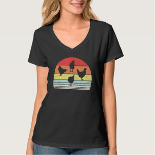 Vintage Retro Chickens Cute Chicken Pet Owner Farm T-Shirt