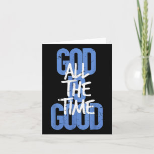 Vintage Retro Christian God Is Good All The Time J Card
