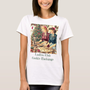 Vintage Retro Christmas Cookie Exchange  T-Shirt