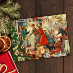 Vintage Retro Christmas Family Gathering Holiday Card<br><div class="desc">Vintage Retro Christmas Family Gathering Holiday Card .</div>