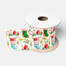 Vintage Retro Christmas Stockings
