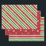 Vintage Retro Christmas Stripes and Stars Wrapping Paper Sheet<br><div class="desc">The combination of the classic colour palette, hand-painted stripes, and glistening gold stars gives this vintage Christmas wrapping paper a warm and festive feel. It's the kind of paper that captures the essence of holiday traditions and brings a sense of joy and anticipation to any gift it conceals. Wrapping a...</div>