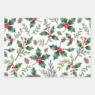 Vintage Retro Christmas Wrapping Paper