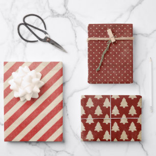 Vintage Retro Christmas Wrapping Paper