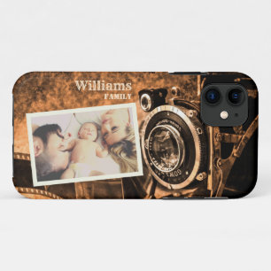 Vintage retro classic camera rustic custom family  iPhone 11 case