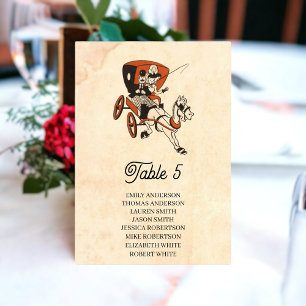 Vintage Retro Classic Comic Book Rustic Wedding Table Number