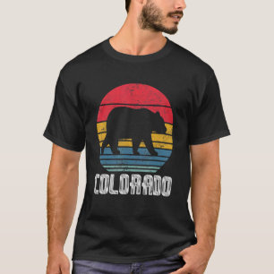 Vintage Retro Co Colorado Distressed Bear  Men Wom T-Shirt