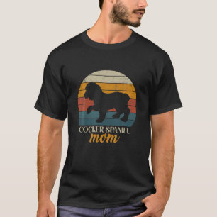 Vintage Retro Cocker Spaniel Mom Happy Mother's Da T-Shirt