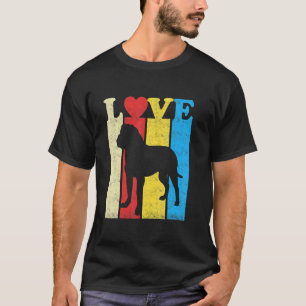 Vintage Retro Colors I Love My English Mastiff Dog T-Shirt