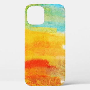Vintage retro colourful   Abstract Painting iPhone 12 Pro Case