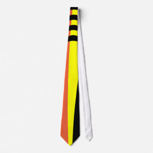 Vintage Retro Colourful Striped Art Tie