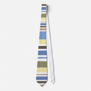 Vintage Retro Colourful Stripes #4 Tie