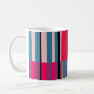 Vintage Retro Colourful Stripes Art #5 Coffee Mug