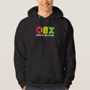 Vintage Retro Colourful Text Outer Banks OBX Hoodie