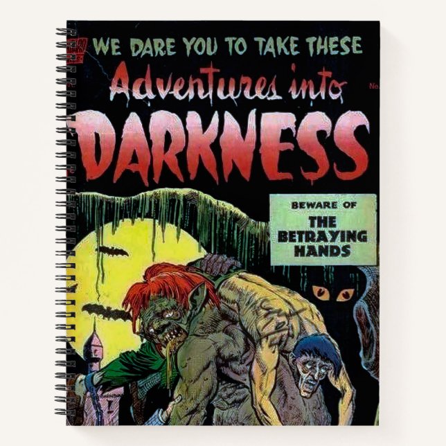 Vintage Retro Comic Design Notebook (Front)