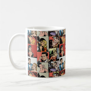 Vintage retro comic love story coffee mug