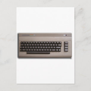 Vintage Retro Computer Keyboard ? Postcard