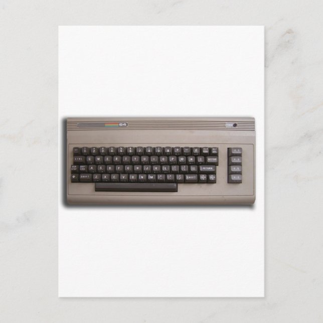 Vintage Retro Computer Keyboard ? Postcard (Front)