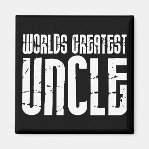 Vintage Retro Cool Uncles : World's Greatest Uncle Magnet