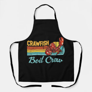 Vintage Retro Crawfish Boil Crew Crayfish Apron