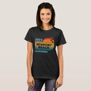 VINTAGE RETRO CUSTOM NEWPORT BEACH CALIFORNIA  T-Shirt