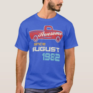 Vintage Retro Cute Birthday Truck Awesome Since Au T-Shirt