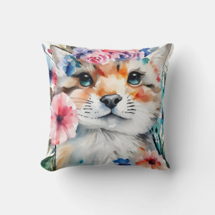 Vintage retro cute design for kids cushion