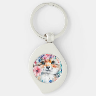 Vintage retro cute design for kids key ring