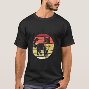 Vintage Retro Cute Tuxedo Cat Lover Pet Owner Kids T-Shirt