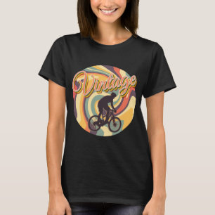 VINTAGE RETRO CYCLING IN COLORFUL TWIRL T-Shirt