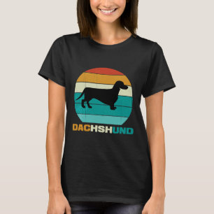 Vintage Retro Dachshund For Dachshund Lovers T-Shirt