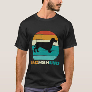Vintage Retro Dachshund For Dachshund Lovers T-Shirt
