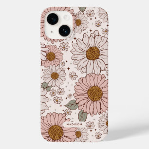 Vintage Retro Daisy Boho Personalised Case-Mate iP iPhone 14 Case