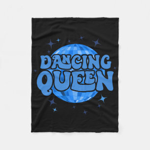 Vintage Retro Dancing Queens Bachelorette Party Ma Fleece Blanket