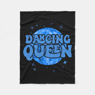 Vintage Retro Dancing Queens Bachelorette Party Ma Fleece Blanket